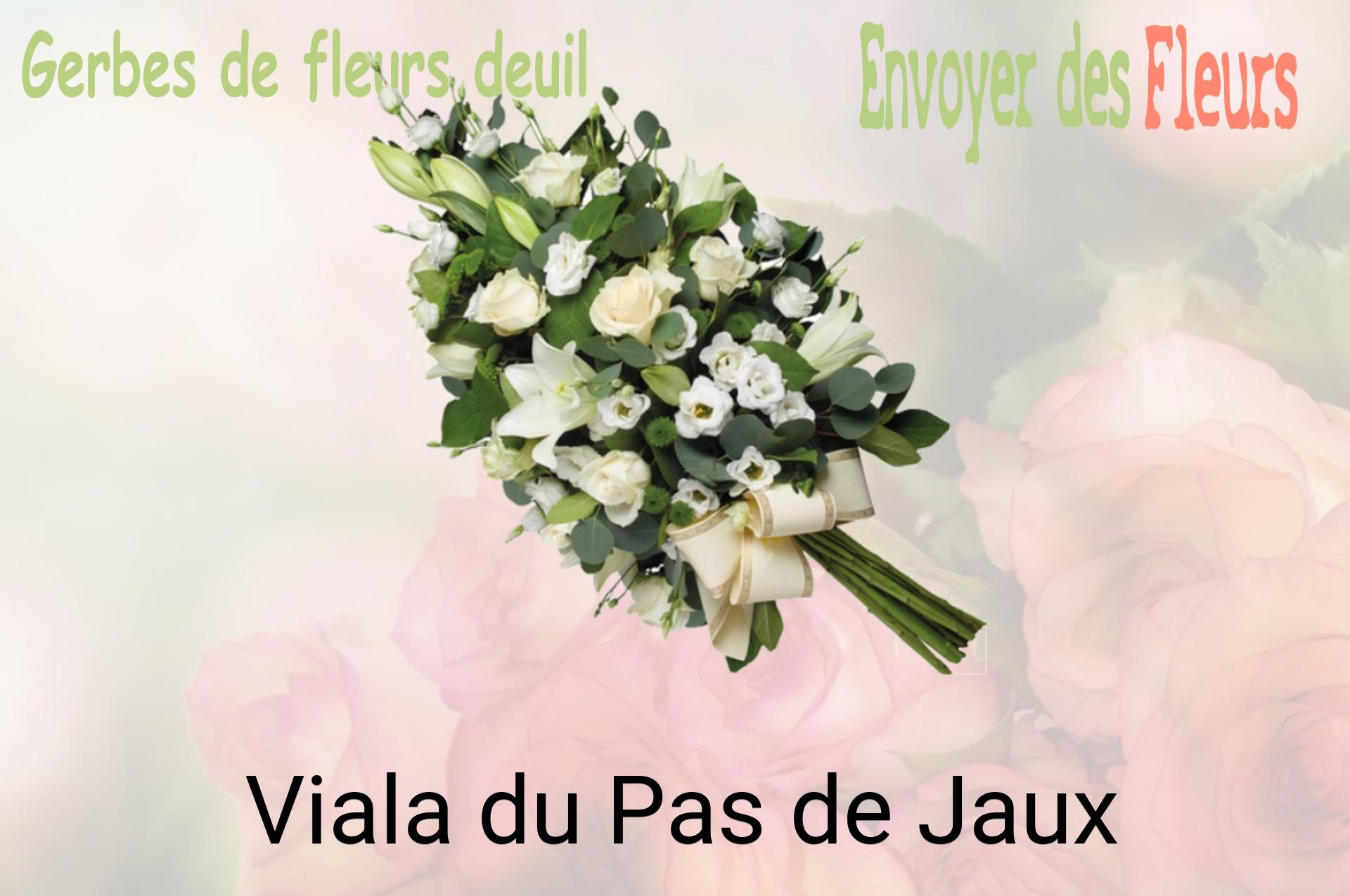 Gerbe de fleurs de deuil livrée à Viala-du-Pas-de-Jaux
